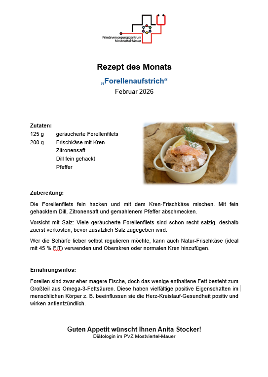 Rezept des Monats Februar